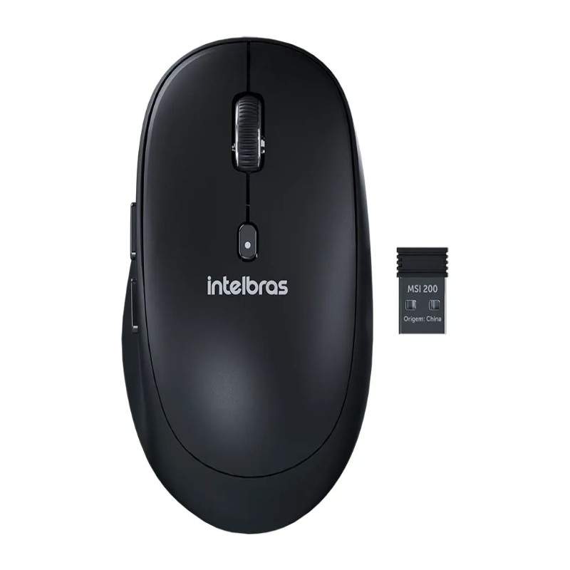 Mouse Intelbras MSI200 - Sem Fio Preto