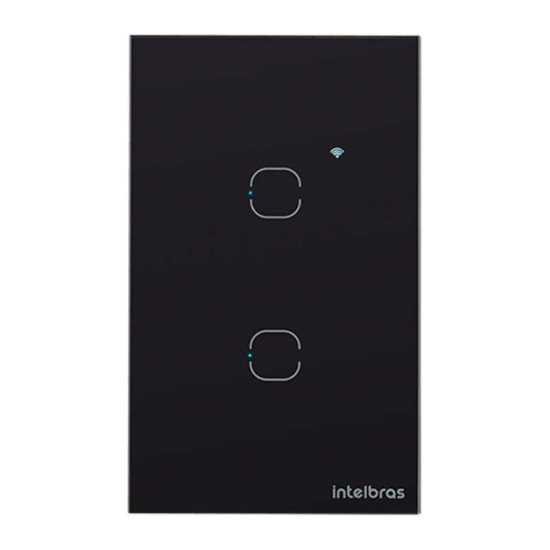 INTERRUPTOR SMART ZIGBEE TOUCH 2 PRETO EZS 1002