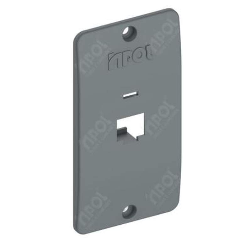 TAMPA 1 RJ45 1  CINZA