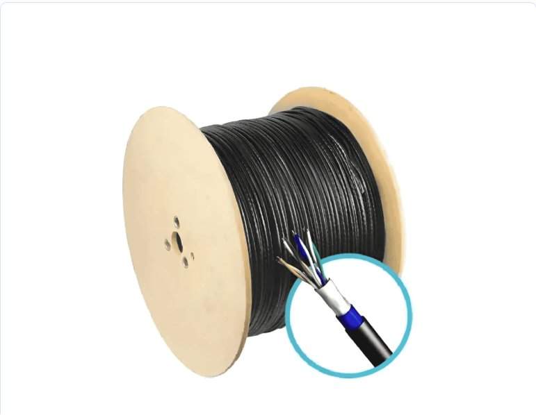 CABO LAN F/UTP CAT5E 4PX 24 AWG CMX BLINDADO DUPLA CAPA PRETO BB
