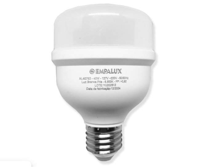 LAMPADA LED 40W BIVOLT 6.500W BULBO E27 EMPALUX / IMP