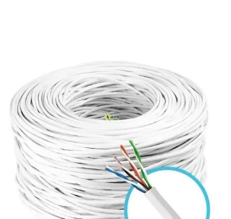 CABO LAN 4PX24 AWG CAT.5E CAPA SIMPLES BRANCO LANCE ( 10 X CX 305