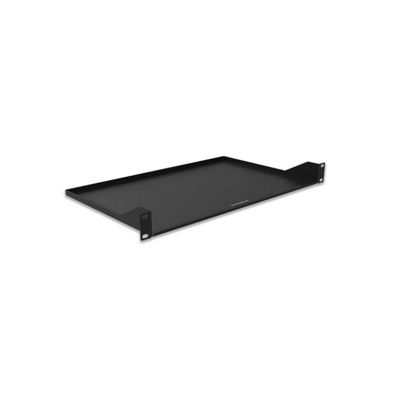 BANDEJA FIXA 19 X 400MM PRETA 4 PONT FIXACAO