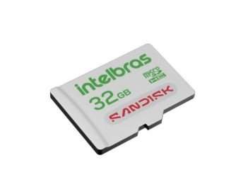 CARTAO MICRO SD 32GB INTELBRAS - SANDISK P/ GRAVACAO DE VIDEO