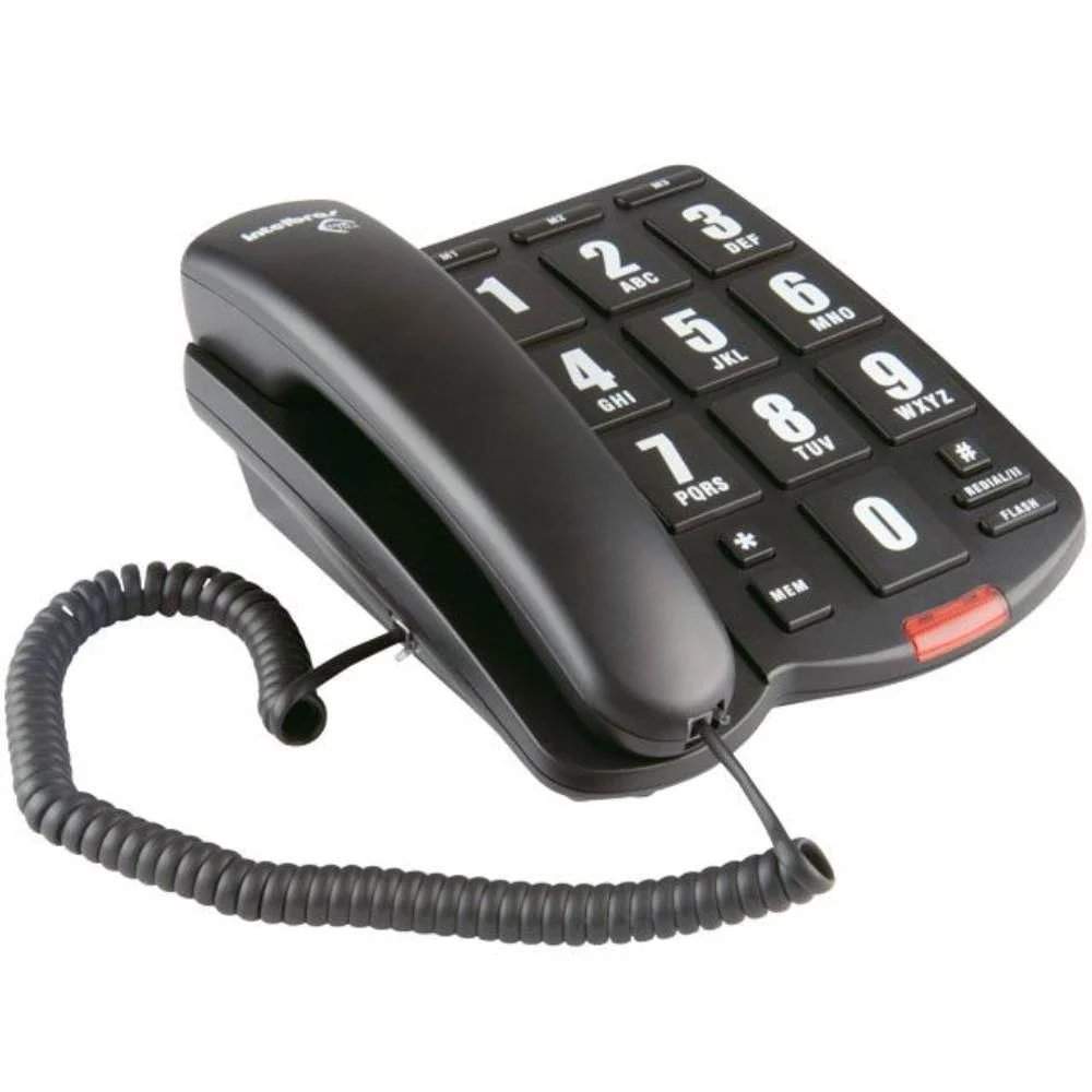 Telefone Com Fio TOK FACIL Preto