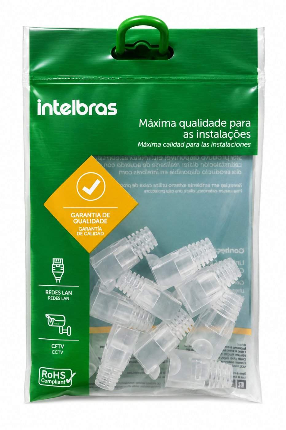 Capa p/ conector CONEX 1000 RJ45 Cat5e - 10 UNID