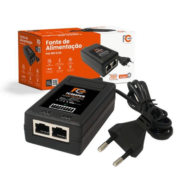 FONTE DESKTOP COM CABO POE 48V 0,5A