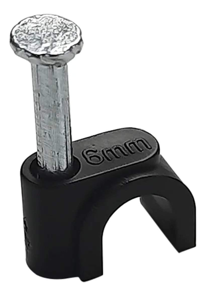 FIXA CABO RG-06 PRETO PCT COM 100