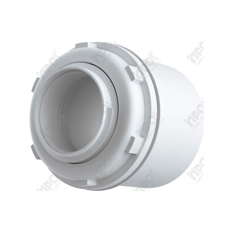 CONECTOR BOX RETO 1/2  BRANCO