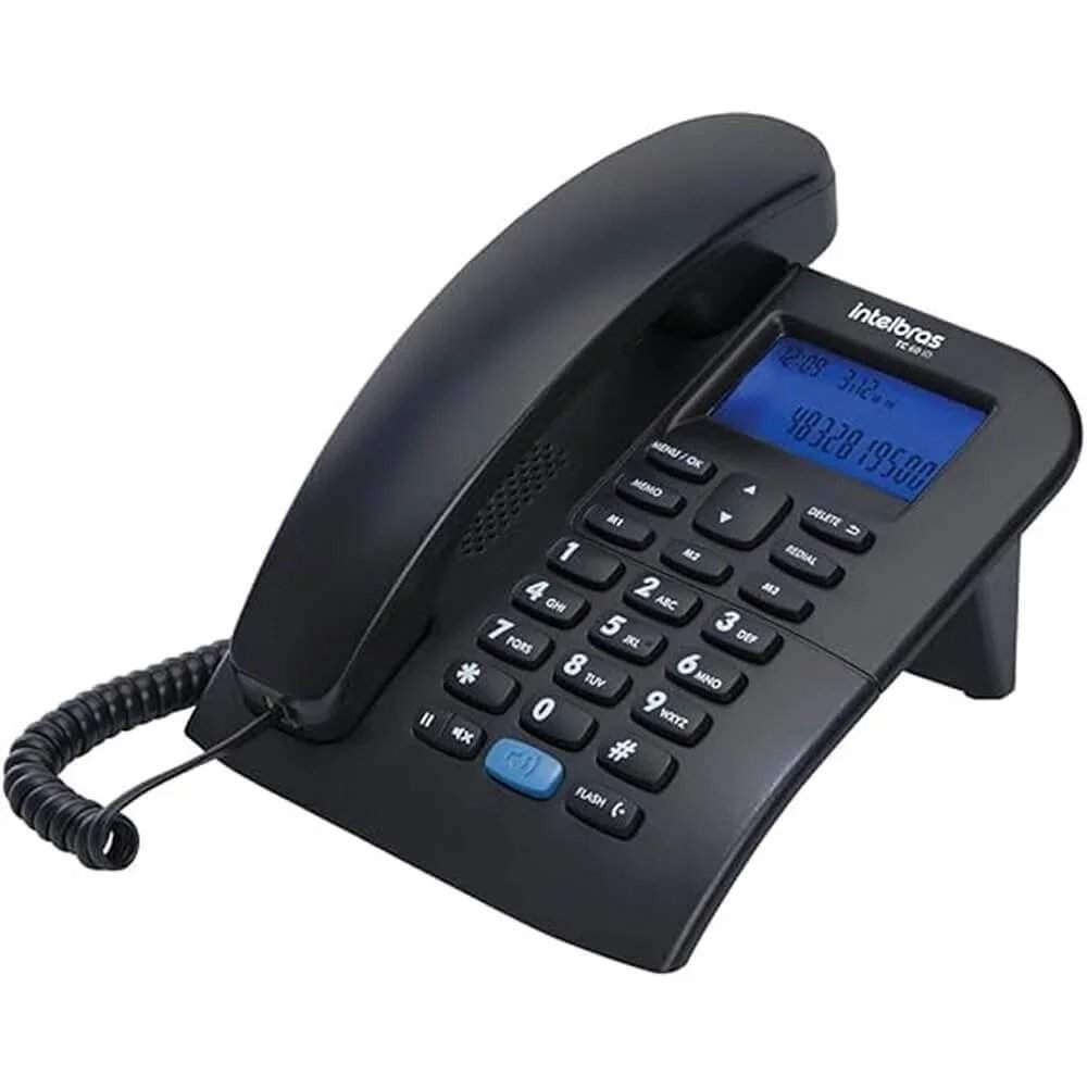 Telefone Com Fio TC 60 ID Preto