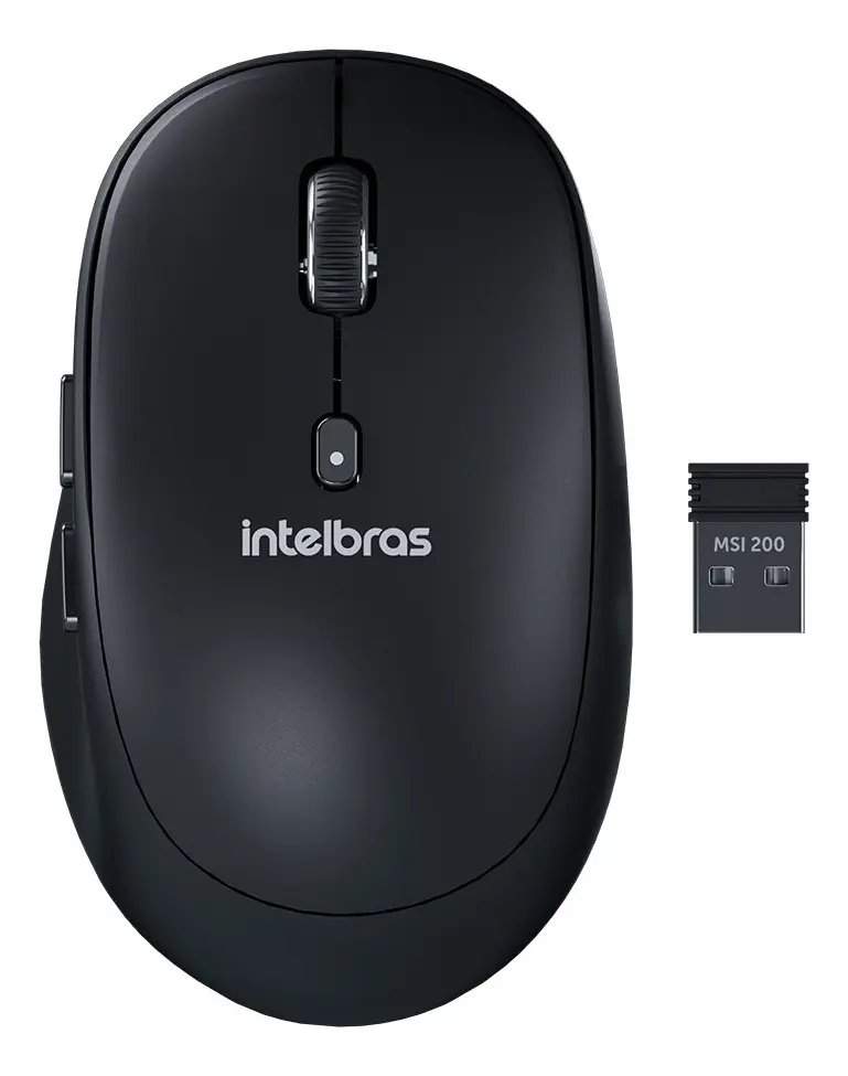 MOUSE INTELBRAS MSI200 -SEM FIO PRETO BLISTER