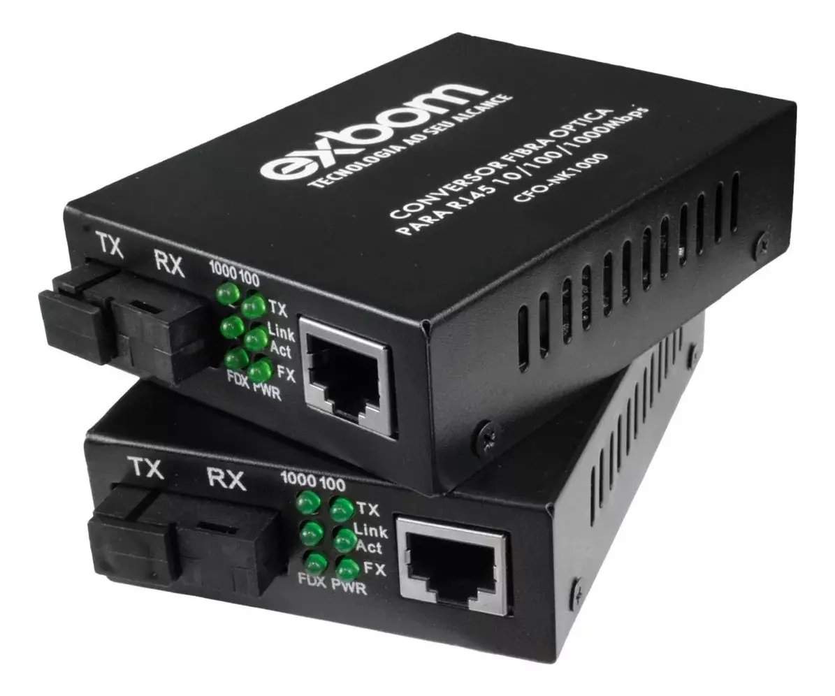 EXTENSOR CONVERSOR FIBRA OPTICA PARA FAST ETHERNET MONOMODO 20KM 10/100/1000