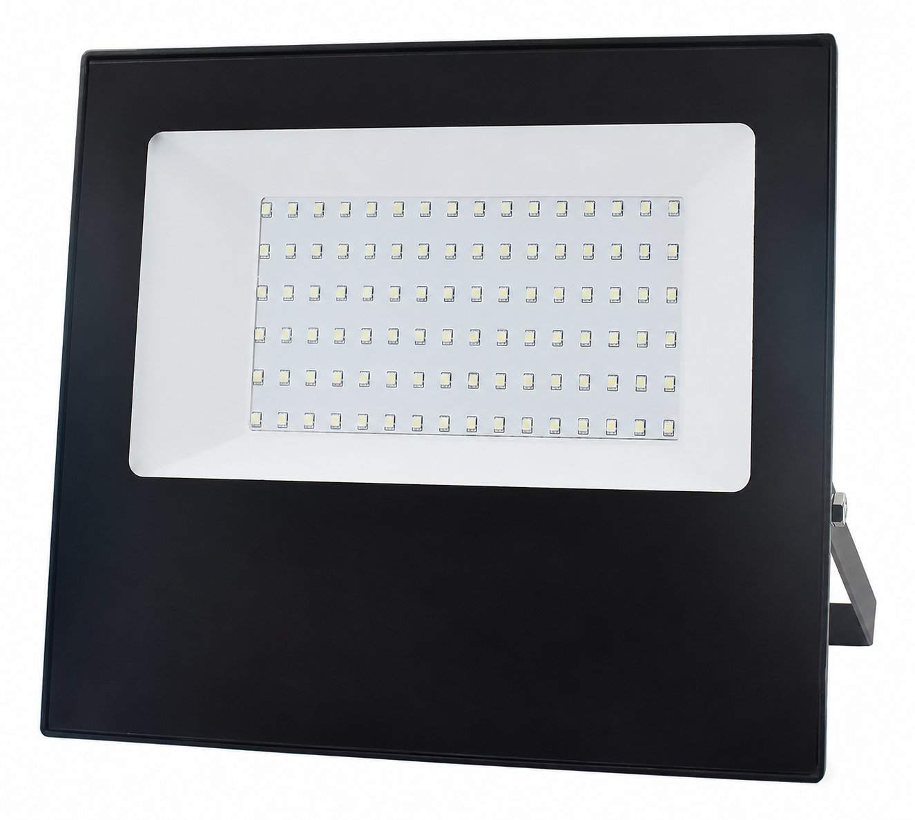 REFLETOR SLIM PRETO 100W BRANCO FRIO