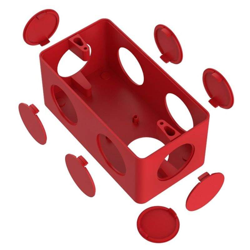 CAIXA CONDULETE 7 ENTRADAS VERMELHO 1/2  3/4 