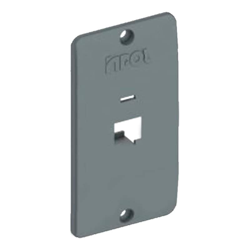 TAMPA 1 RJ45 3/4  CINZA