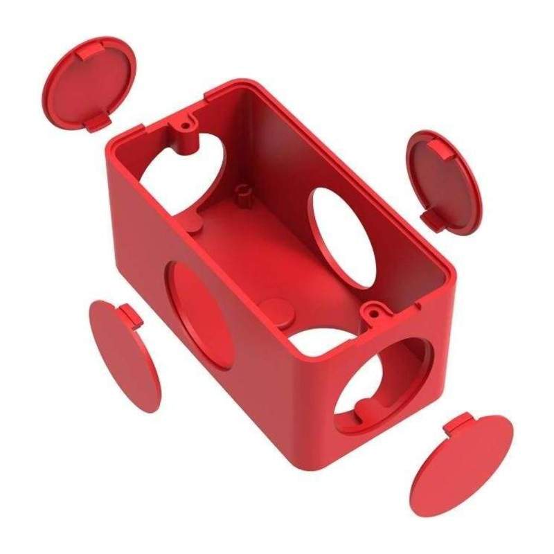 CAIXA CONDULETE 5 ENTRADAS VERMELHO 1/2  3/4 
