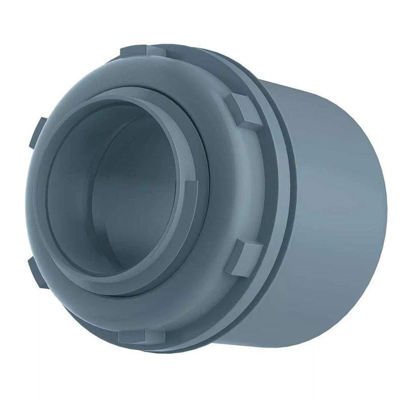 CONECTOR BOX RETO 1 1/2* CINZA