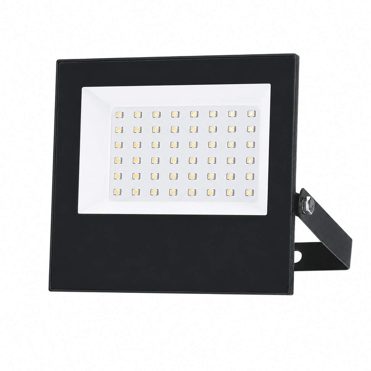 REFLETOR SLIM PRETO 50W BRANCO FRIO