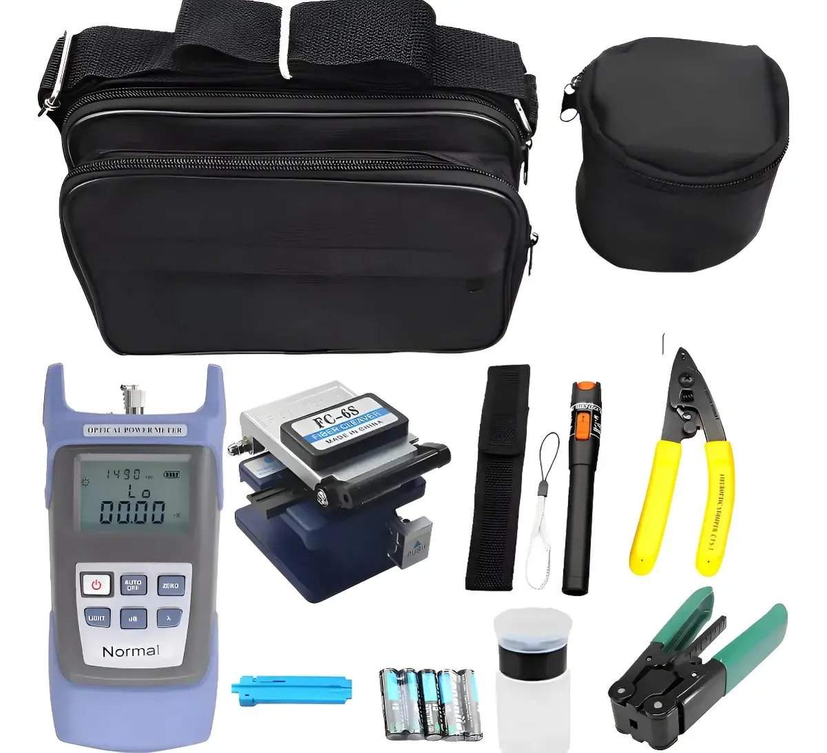 KIT DE FERRAMENTAS PARA CONECTORIZACAO DE FIBRA OPTICA