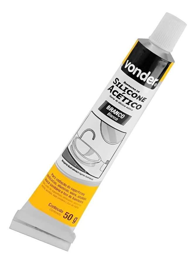 BOR SILIC ACET.50G BRANCO (TUBETE)VONDER