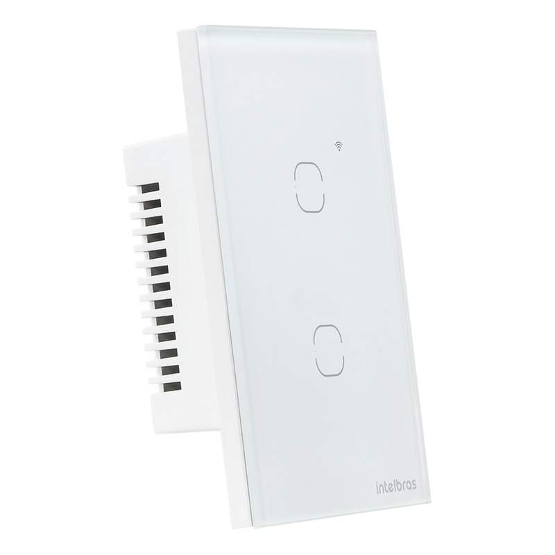 INTERRUPTOR INTELIGENTE TOUCH ZIGBEE 2 TECLAS EIZ 1002 BR