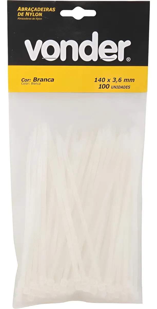 ABRAC NYLON 140X3,6 BRANCA CJ C/100 VON