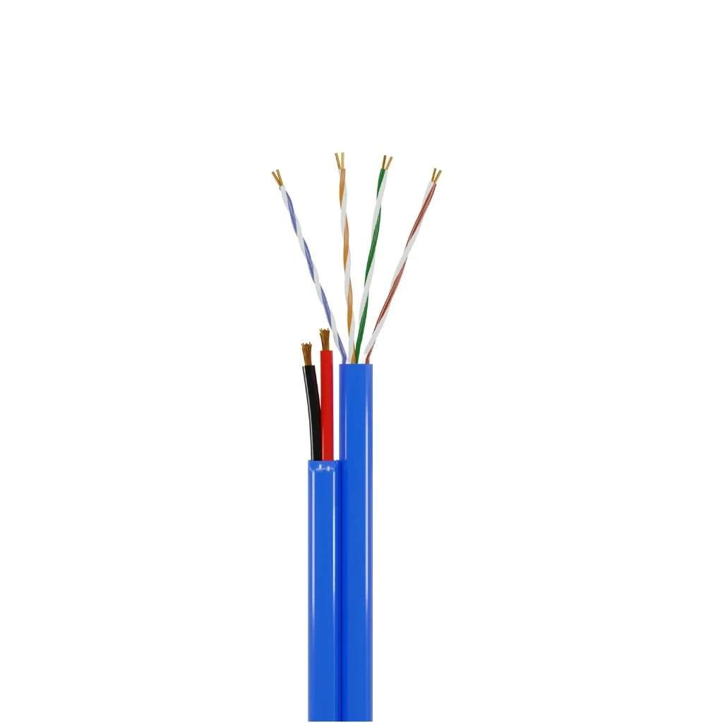 CABO CFTV 4 PARES TORCIDOS CCA AZUL   BIP. 20 AWG 300 MTS
