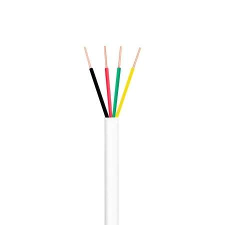 CABO ALARME MULTICORES 4 VIAS 0,40MM COBRE 100 MTS