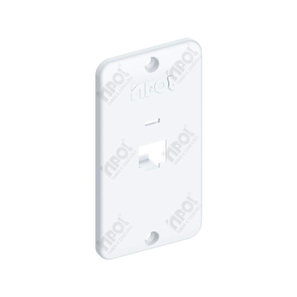 TAMPA 1 RJ45 3/4  BRANCA