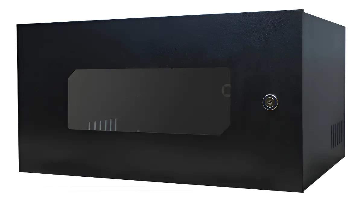 MINI RACK 19 05U X 350MM ACR PRETO C/ 02 CHAVES