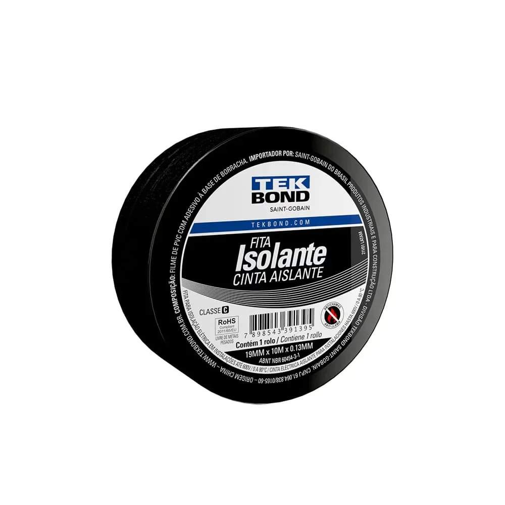 FITA ISOL 19MMX10M PRETA TEKBO