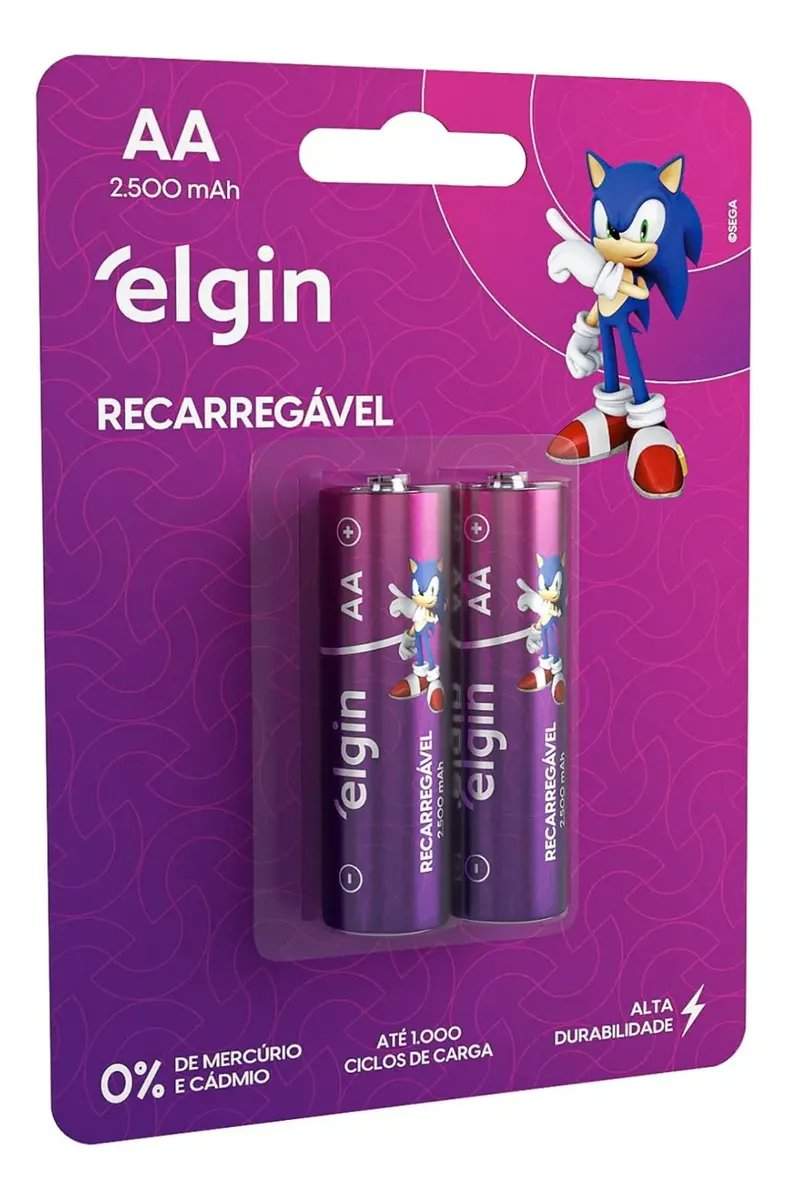 AA-2500 MAH-PILHA RECARREG.ELGIN BLIST 2
