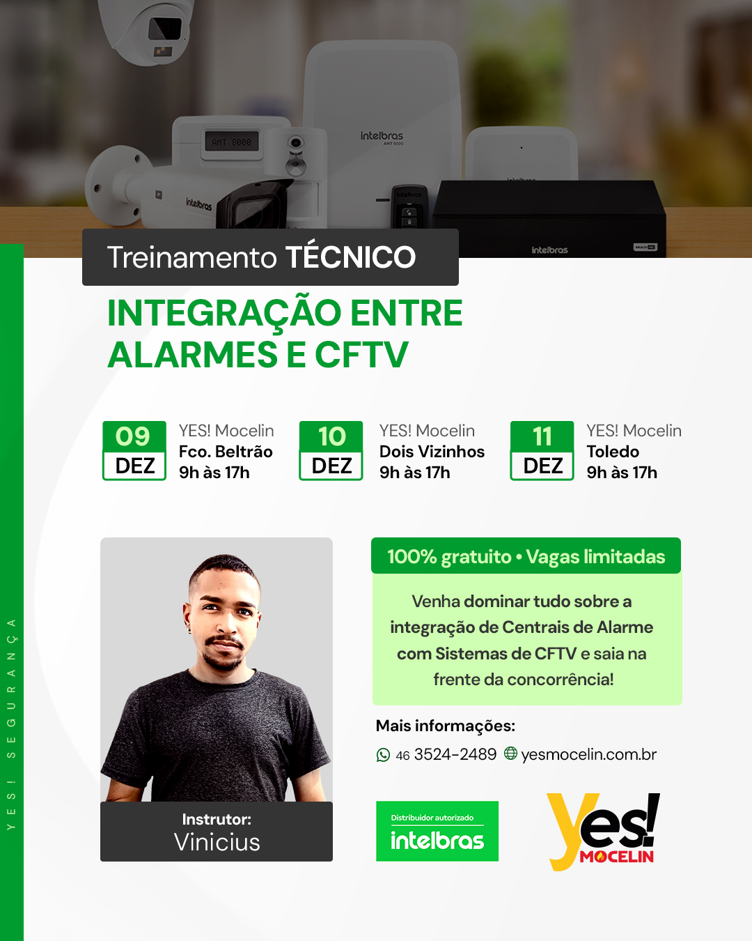 Treinamento Técnico - integração entre  alarmes e CFTV